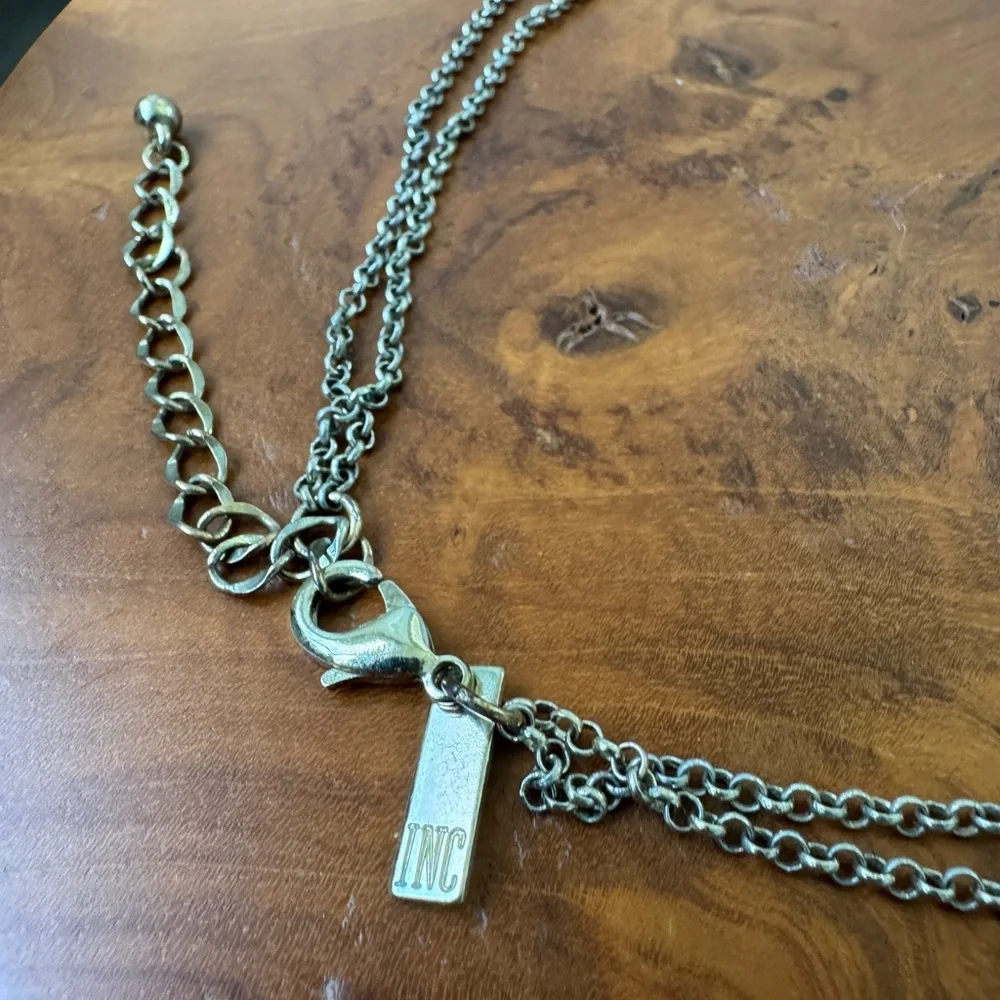 Pink and Gold Bib Statement Necklace - Picture 4 of 11